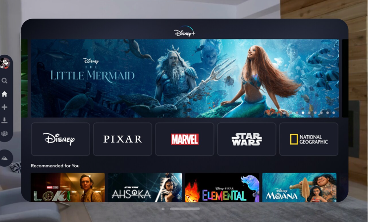 Image for Disney+ on Apple Vision Pro by The Walt Disney Studios</br>